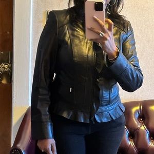Like NEW! WHBM Genuine Leather Jacket